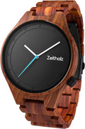 Wood Watches for Men, Wooden Watch, Gifts, Big face, Analog Watch, Stolpen Collection 42mm, 100% Natural Wood with Japanese Quartz Movement.